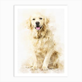 Golden Retriever Dog 1 Art Print