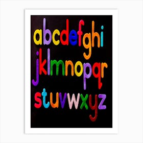 Alphabet Letter A Art Print