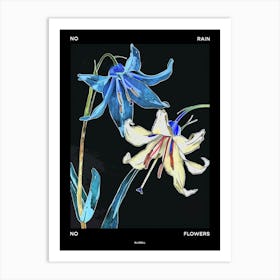 No Rain No Flowers Poster Bluebell 4 Art Print