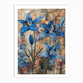 Blue Lily 7 Art Print