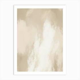 Beige Clouds Art Print