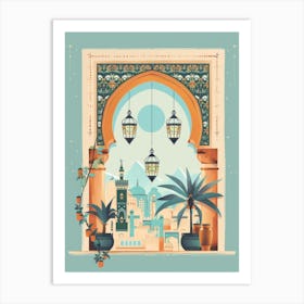 Moroccan City Art Print