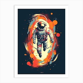 Expressive Astronaut Painting 1 Art Print