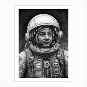 Nasa Astronaut By Person Art Print