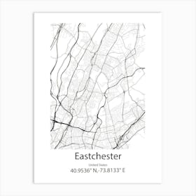 Eastchester,United States Minimalist Map Poster