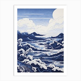 A Screen Print Of Byron Bay Australia 2 Art Print