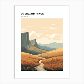 Overland Track Australia 1 Hiking Trail Landscape Poster Art Print