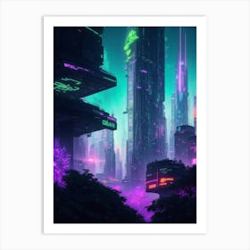 Futuristic Cityscape 2 Art Print