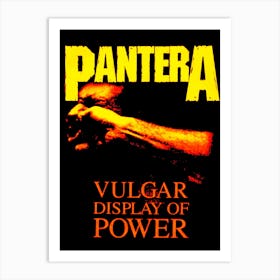 Pantera Vulgar Display Of Power Art Print