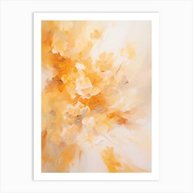 Autumn Gold Abstract Painting 4 Art Print