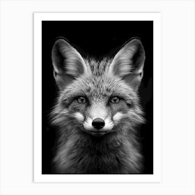 Portrait Of A Fox Art Print