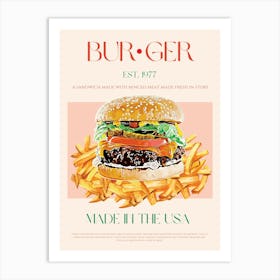 34ratioburgerprint Art Print