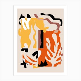 Coral Abstract Art Print