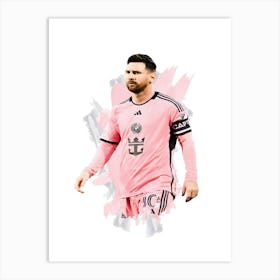 Messi Inter Miami Painting Art Print