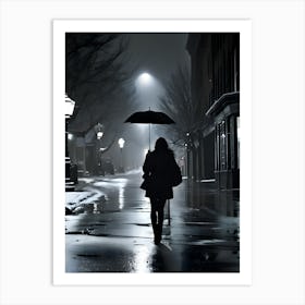 Rainy Night Art Print