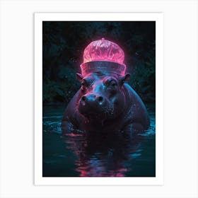 Hippo 10 Art Print