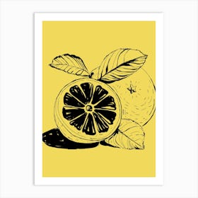 Orange And Lemon Art Print