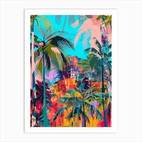 Tropical Palm Trees Art Print