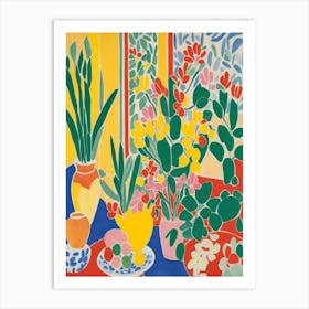 Plants In The Window Matisse Style Art Print