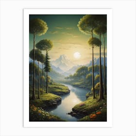 Landscape Painting Art Print