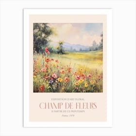 Champ De Fleurs, Floral Art Exhibition 38 Art Print