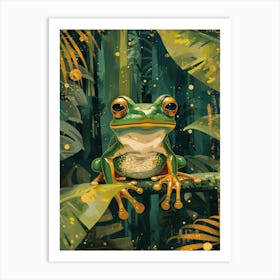 Frog In The Jungle Art Print