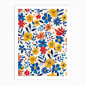 Floral Pattern 19 Art Print