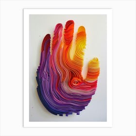 Paper Hand Art Print