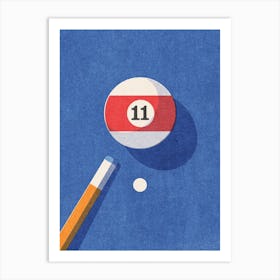 BALLS Billiards - ball 11 Art Print