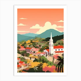 Honduras Travel Illustration Art Print