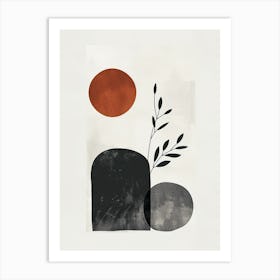 Nouakchott Stone Park Bauhaus Minimalist Art Print