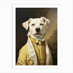 Dog In A Suit 1 Art Print