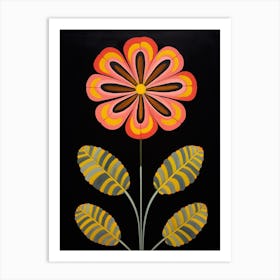 Portulaca 3 Hilma Af Klint Inspired Flower Illustration Art Print