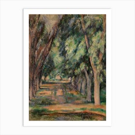 The Allée Of Chestnut Trees At The Jas De Bouffan, Paul Cézanne Art Print