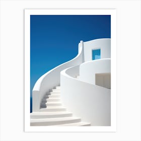 White Stairway To The Sea Art Print