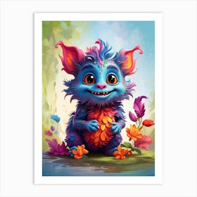 Colorful Troll 1 Art Print