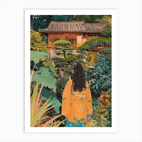 In The Garden Ginkaku Ji Temple Gardens Japan 4 Art Print