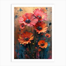 Gerberas Art Print