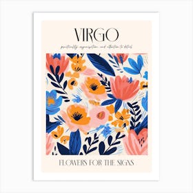Flowers For The Signs Virgo 2 Zodiac Sign Art Print