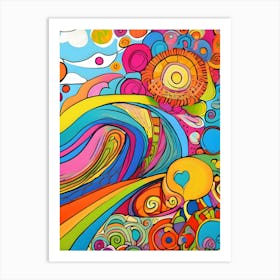 Psychedelic Painting -Reimagined 1 Art Print