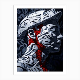 Tattooed Man Art Print