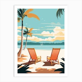 Mauritius 2 Travel Illustration Art Print