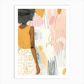 Woman With Afro 1 Art Print