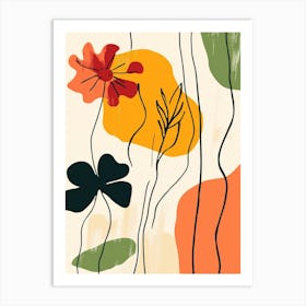 Abstract Floral Painting 52 Art Print