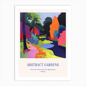 Colourful Gardens Botanischer Garten Muenchen Nymphenburg Germany 3 Blue Poster Art Print