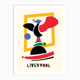 Liverpool Abstract Travel Poster  Art Print