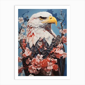 Eagle In Bloom Art Print