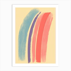 A Rainbow Abstract 0 Art Print