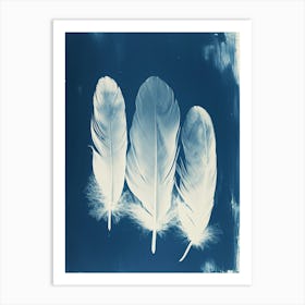 Tres Feathers Art Print