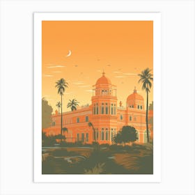 Lahore Pakistan Travel Illustration 4 Art Print